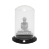 Sterling silver Buddha murti sealed in a clear case